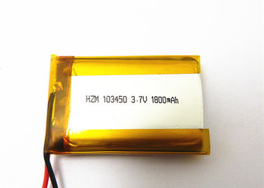 Китай 1800мах батарея 103450 полимера лития 3,7 вольт с цепью защиты поставщик